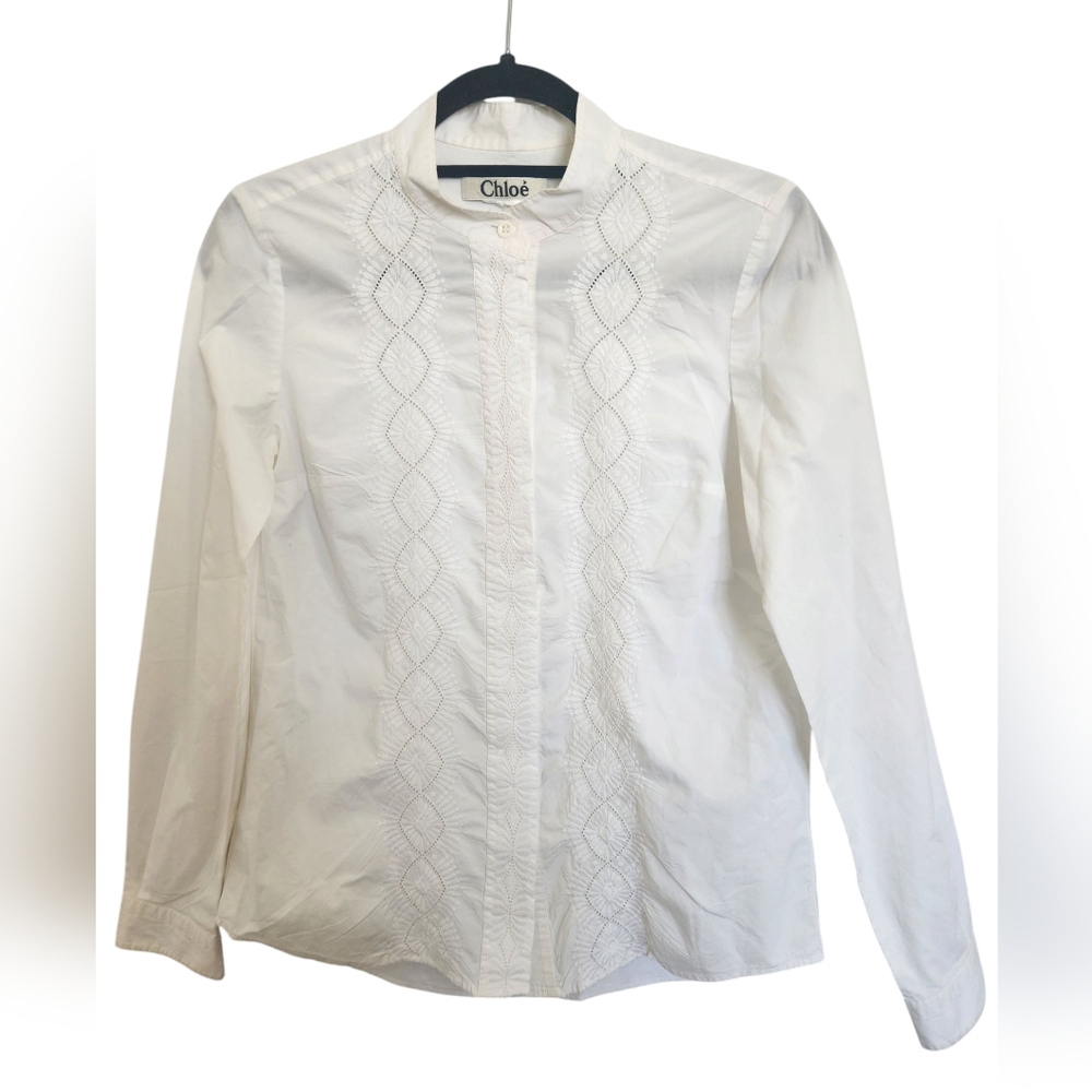 Chloe White Buttondown Size XS/S
